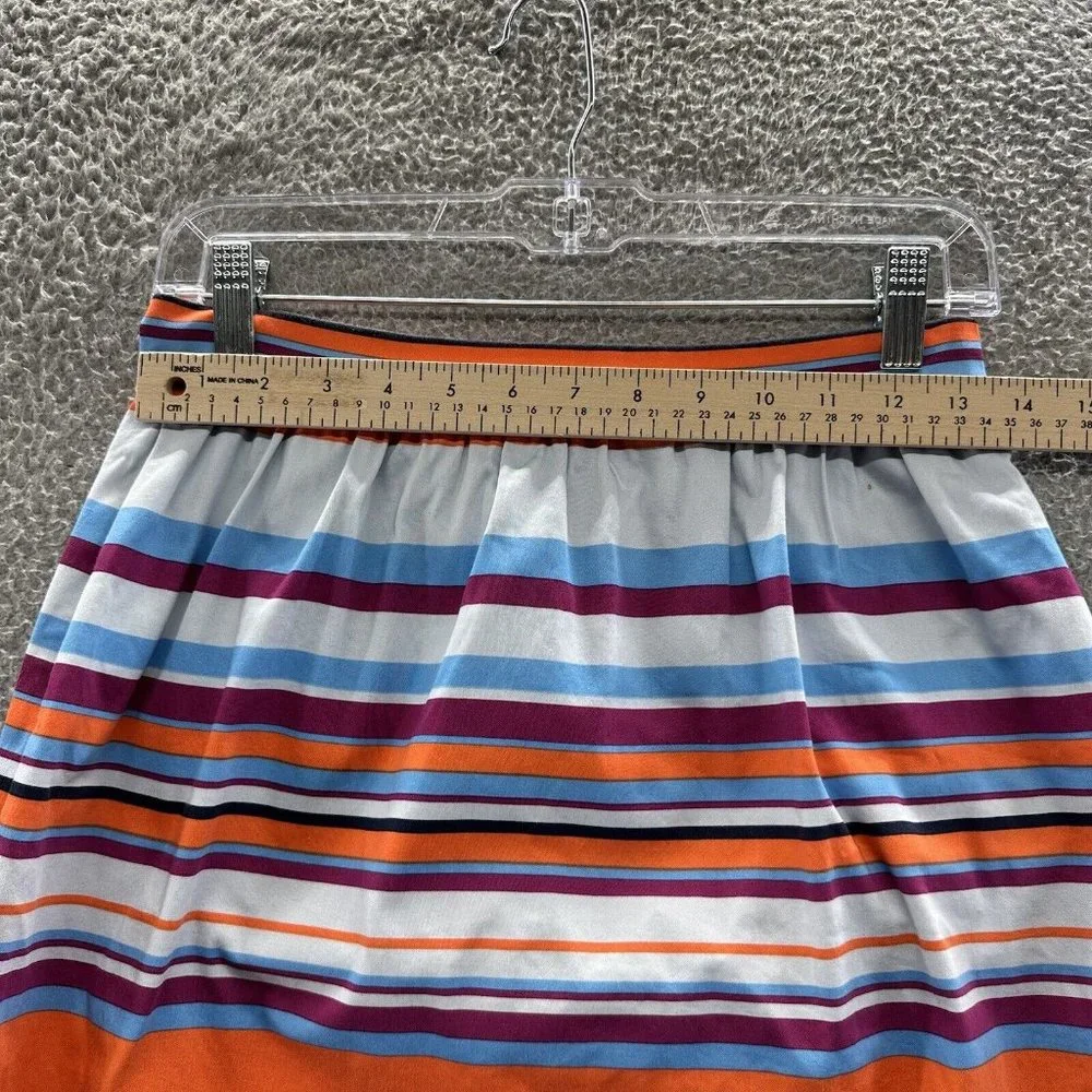 J. Crew Skirt Women's‎ 2 Multi Colored Striped Pocket Tube Skirt Ladies 2